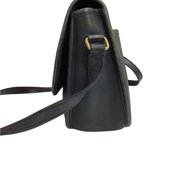 Vintage Coach Blue/Black City Bag 9790 Leather Shoulder Crossbody Bag - Picture 6 of 16